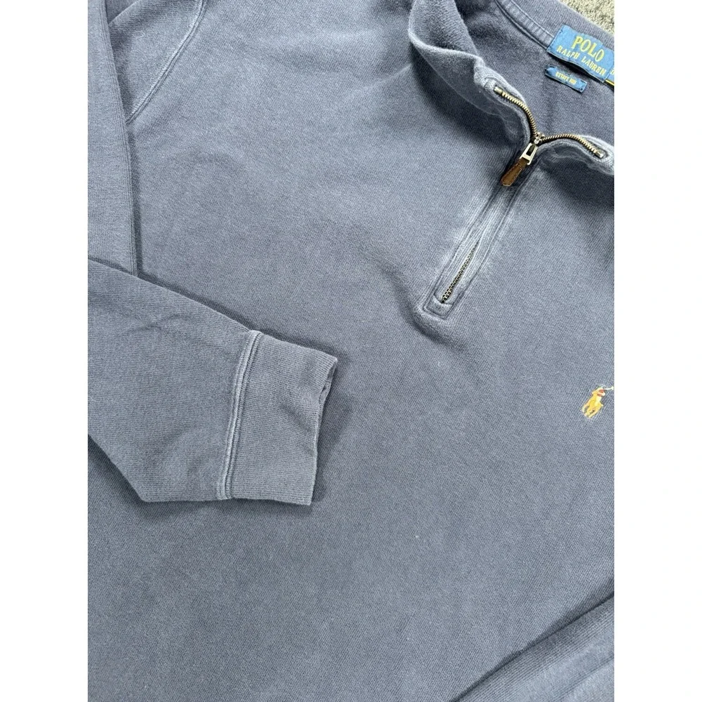 Polo Ralph Lauren Estate Rib 1/4 Zip Pullover Navy 2XLT Big Pony
